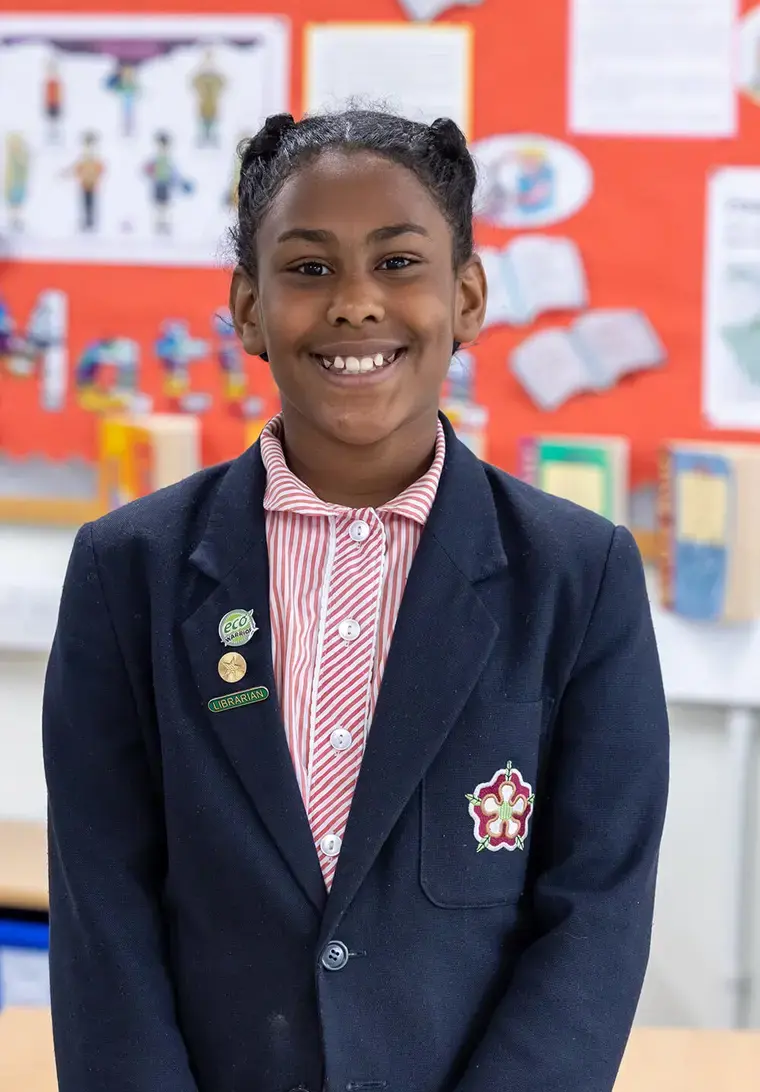 Sarayah, a Year 5 pupil at KES Bath